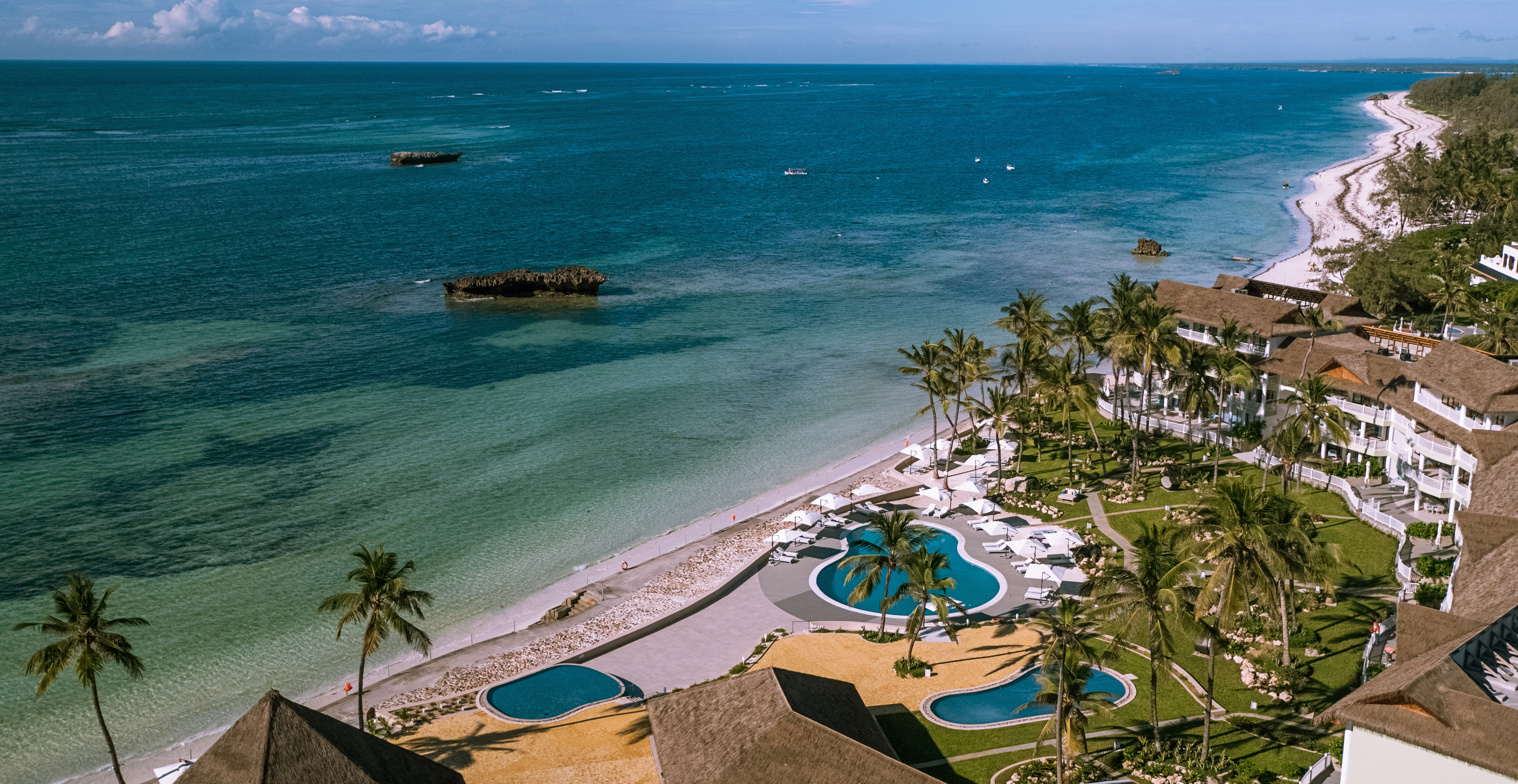 Watamu Beach with turquoise blue waters