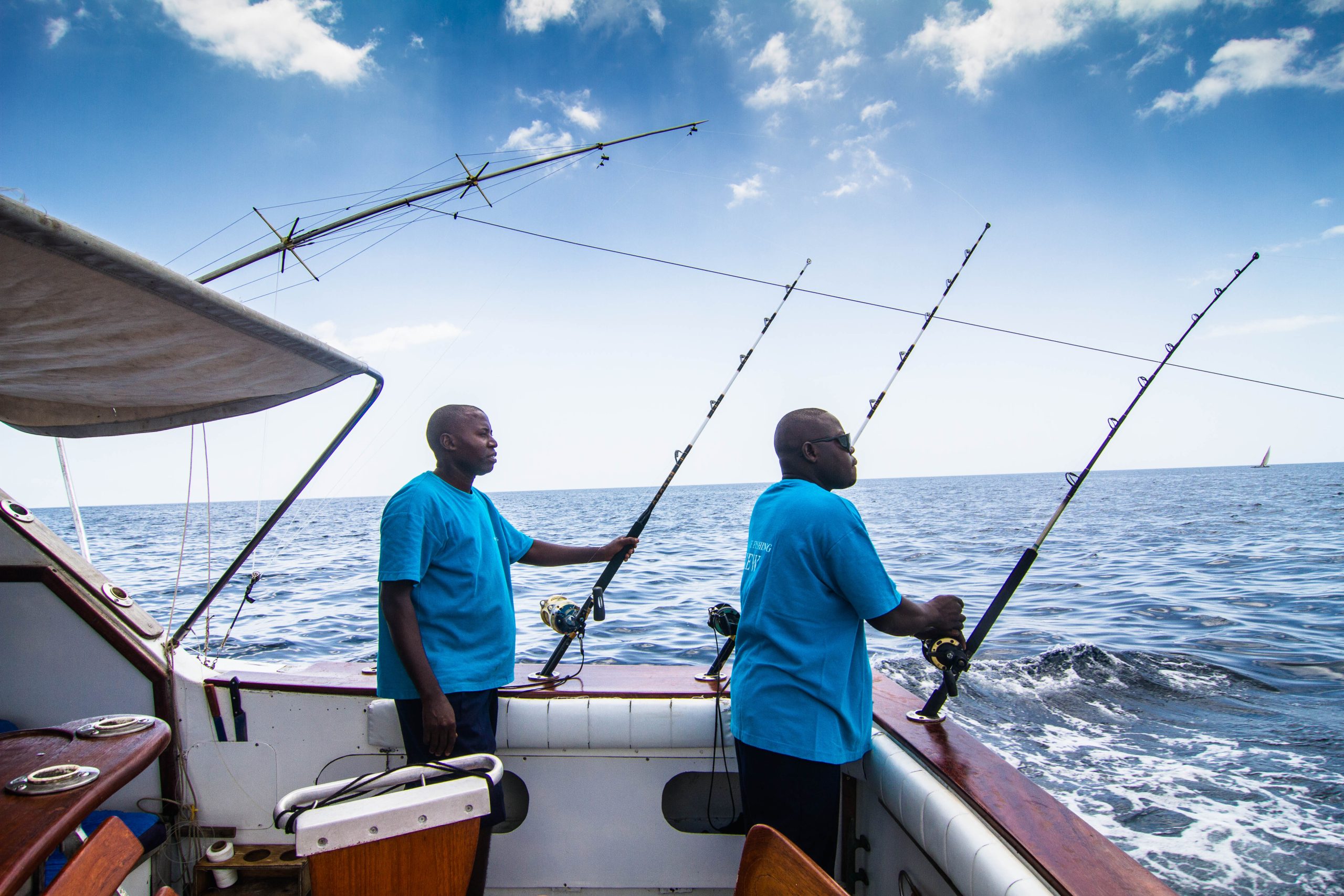 Deep sea fishing crew