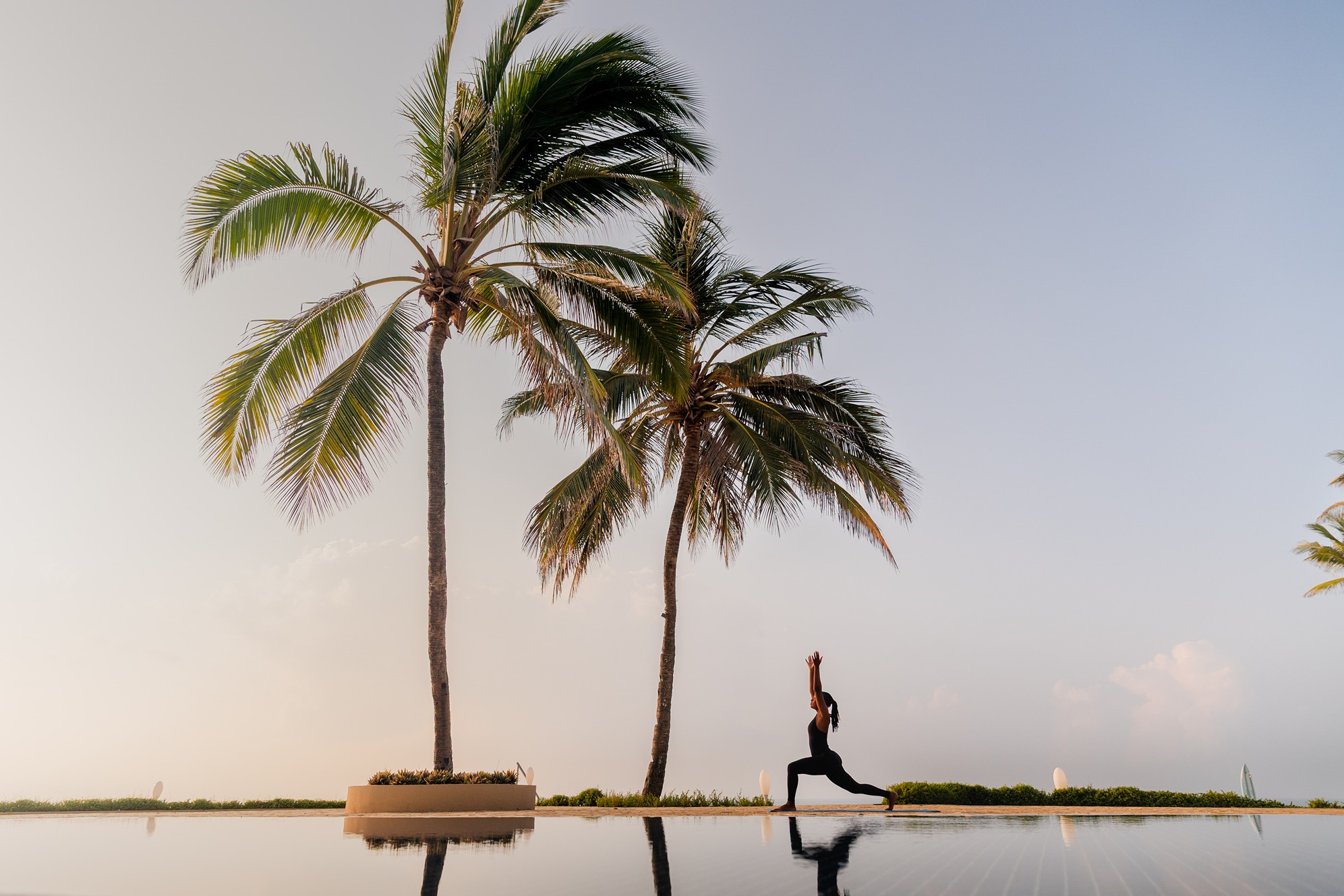 Yoga by the main pool 6